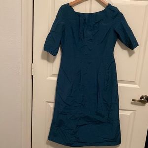 Taffeta blue formal Mikarose dress
